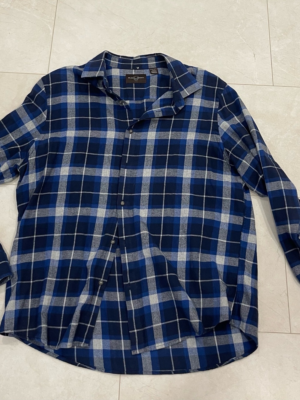 Blue Flannel “Black Brown 1826” by Lord & Taylor